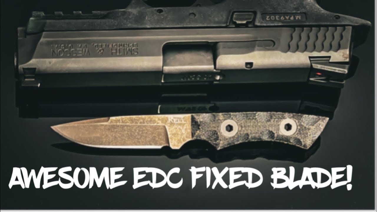 Awesome Little EDC Fixed Blade TKell Knives Piranha