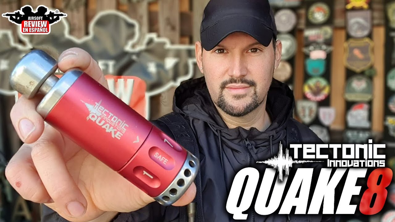 Granada 💥 de fogueo 🔥 QUAKE8 de TECTONIC Innovations | Airsoft Review en Español
