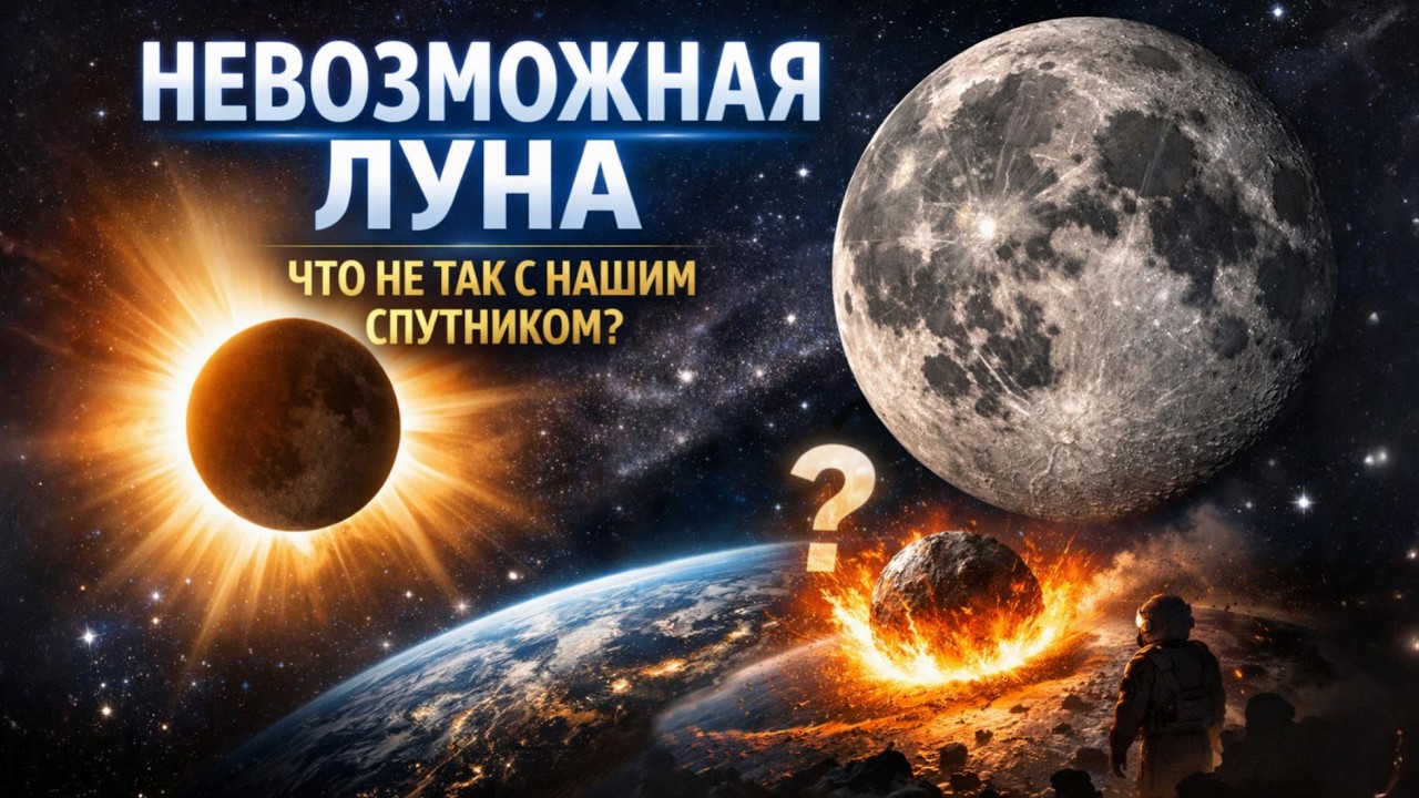 ЛЕКЦИЯ ДЛЯ СНА🌙 Почему Луна не должна была существовать? Астрономическая аномалия