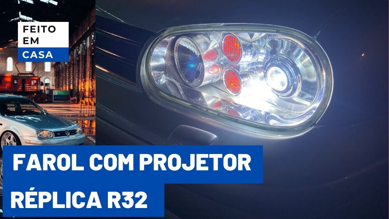 MONTEI MEUS FARÓIS EM CASA - golflowcar