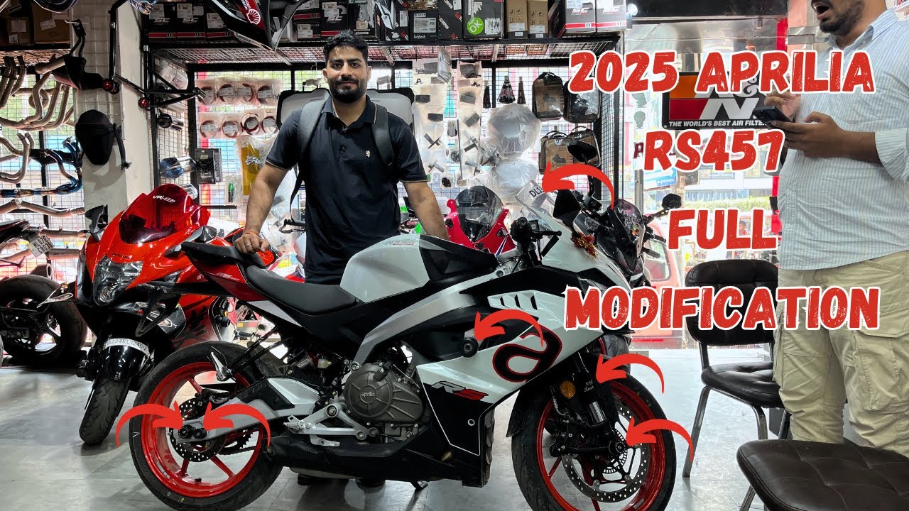 2025 Aprilia RS457 Modification with all accessories