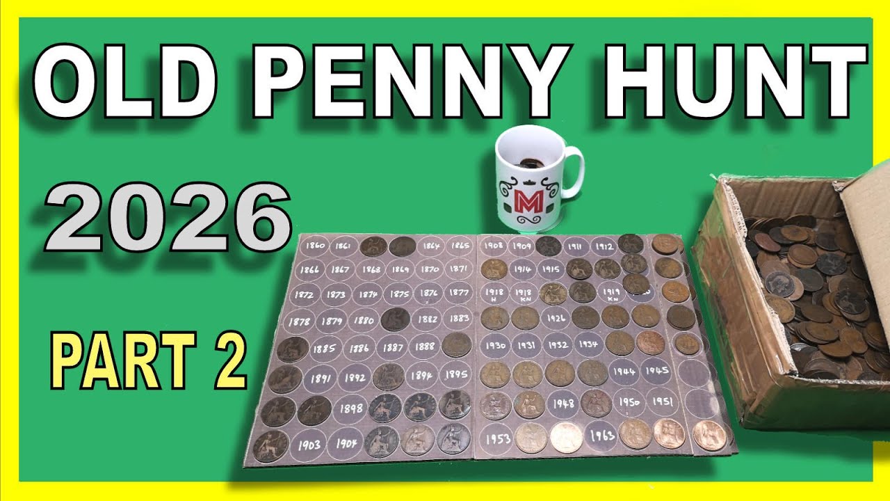 A Box Full of 1000 Old Pennies to Search Through in 2026 - Part 2