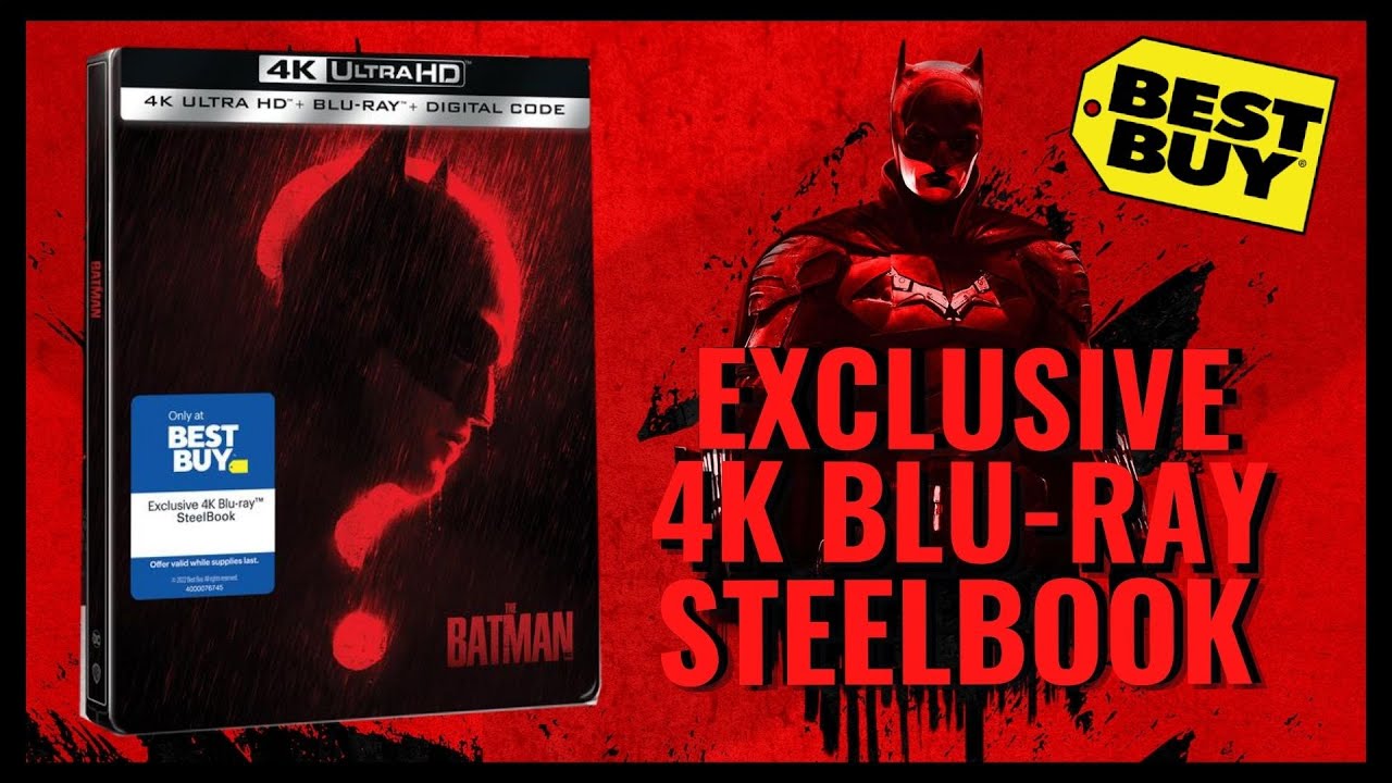 The Batman Best Buy Exclusive 4K Ultra HD Blu-ray Steelbook