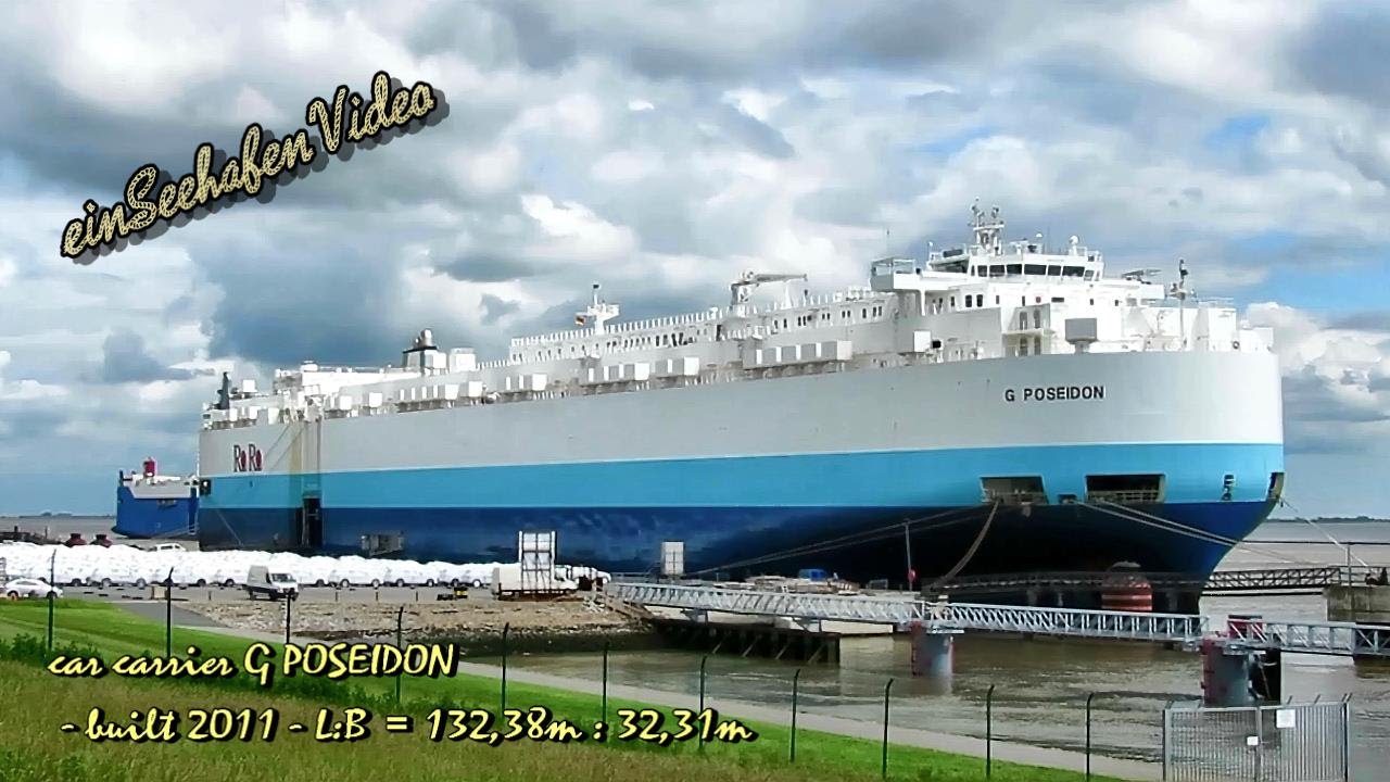 car carrier G POSEIDON HP6652 IMO 9445394 Emden ro ro merchant vessel cargo seaship Autotransporter
