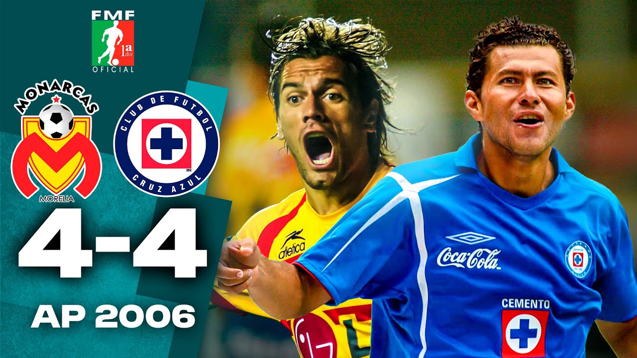 DUELAZO en el Morelos 🦋 Morelia 4-4 Cruz Azul 🚂 Apertura 2006