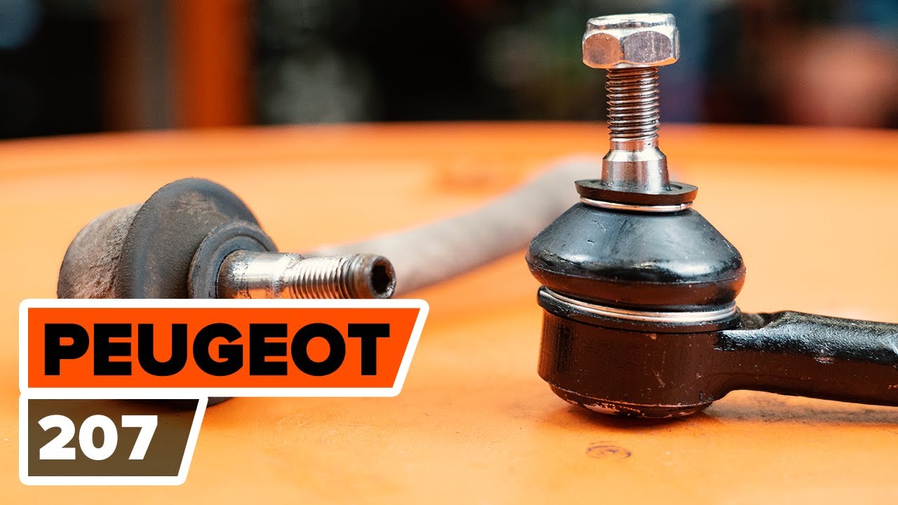 How to change tie rod end PEUGEOT 207 [TUTORIAL AUTODOC]