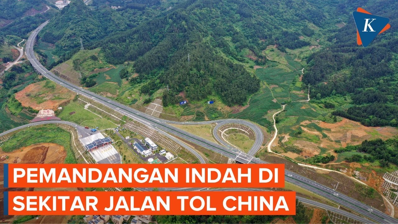 Melihat Pemandangan Indah di Sekeliling Jalan Tol di China