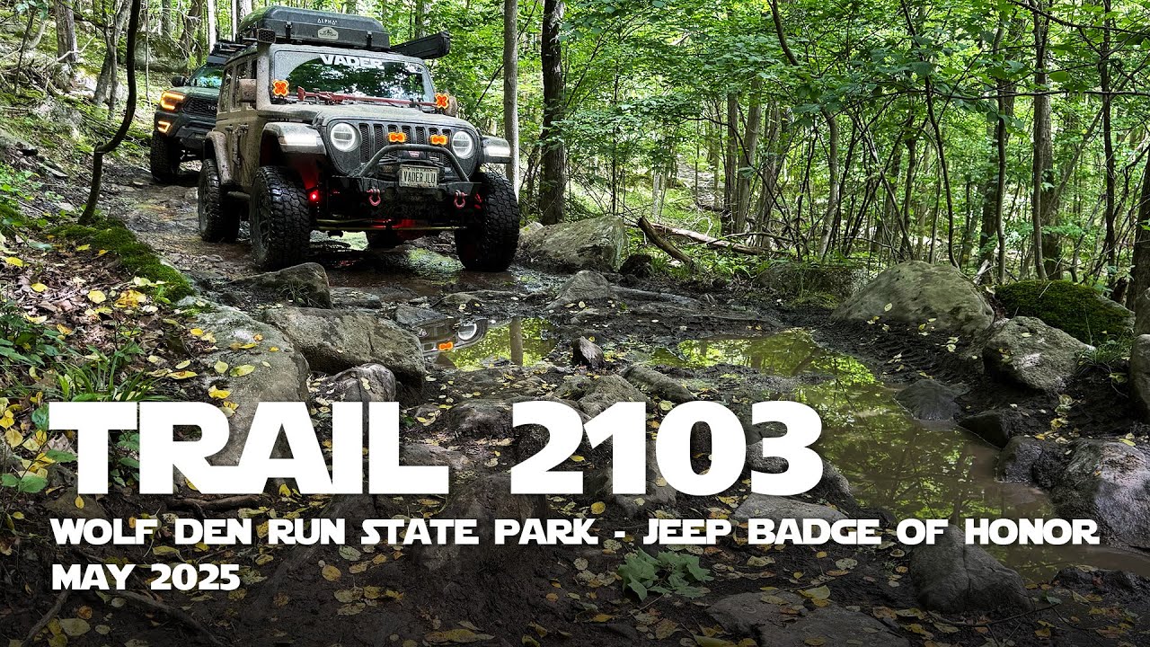 Wolf Den Run State Park Trail 2103 - Jeep Badge of Honor Trail
