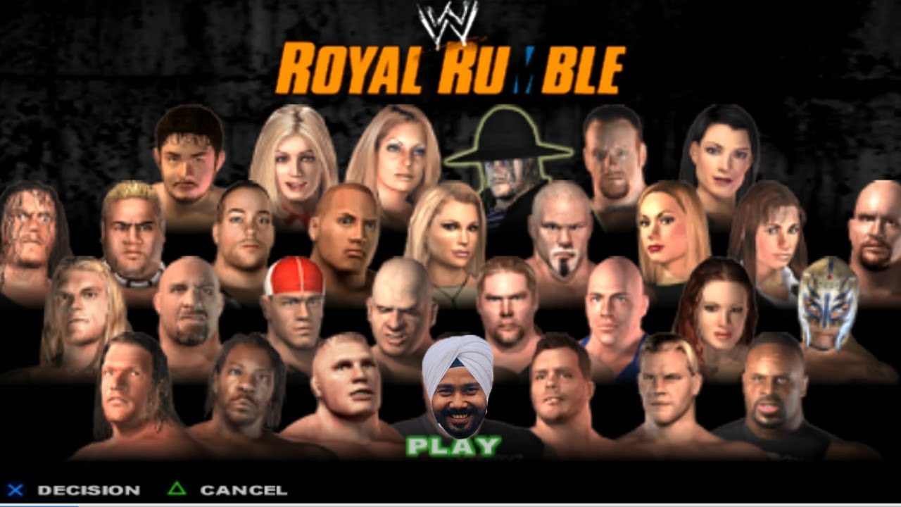 WWE Smackdown - Here Comes the Pain - Royal Rumble Men & Women Match