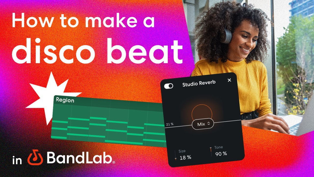 How to make a disco beat in BandLab's free web Studio (BandLab Tutorial)