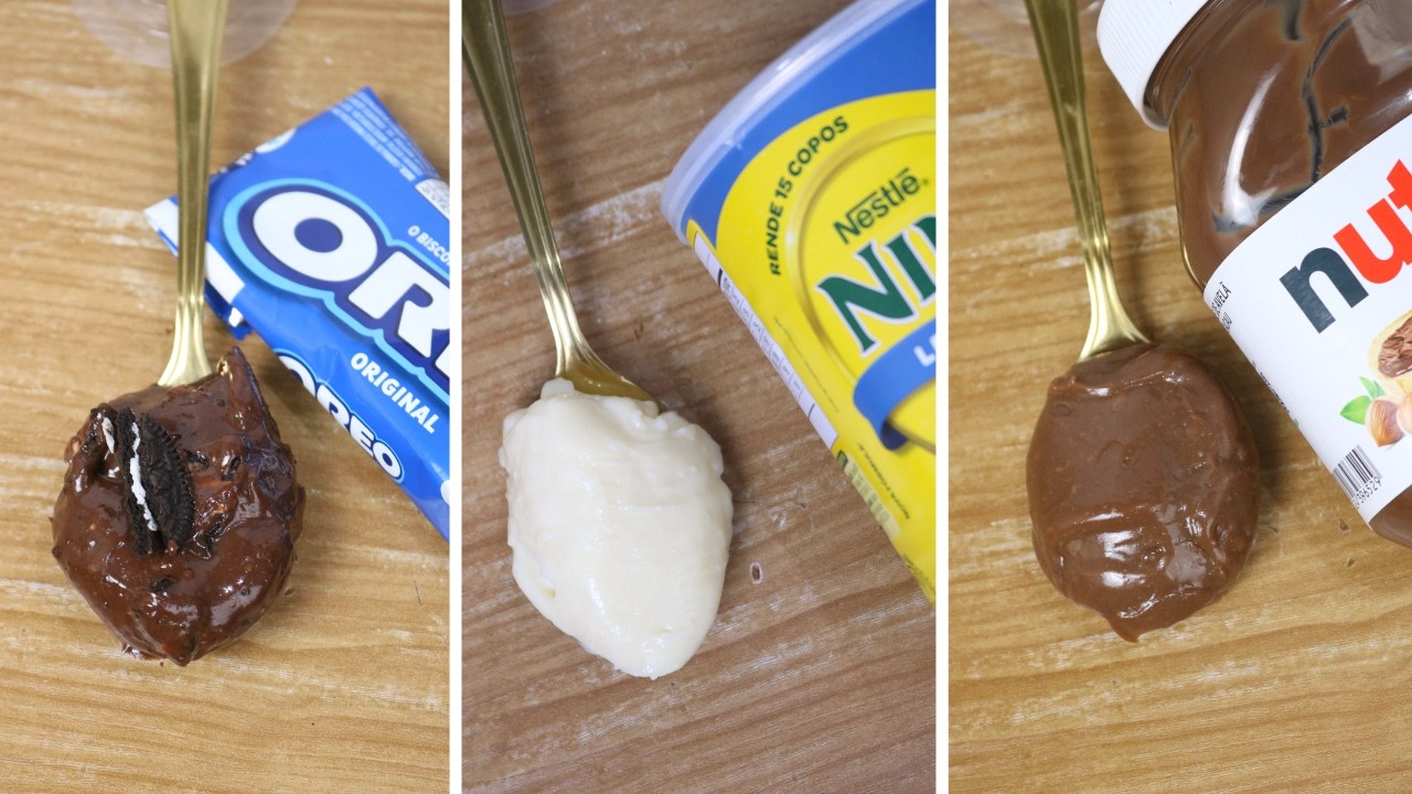 RECHEIOS PARA OVO DE PÁSCOA - 1 BASE E 3 SABORES DIFERENTES - FÁCIL E PRÁTICO - PÁSCOA 2026