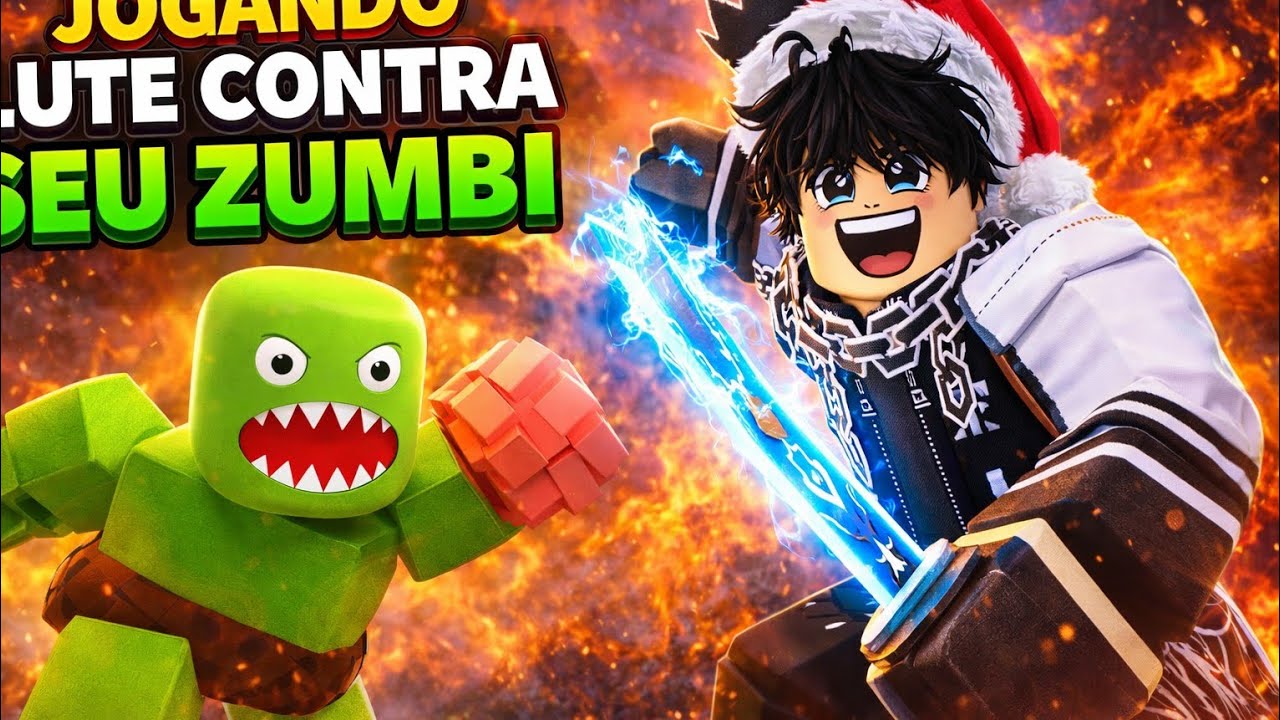 JOGANDO LUTE CONTRA SEU ZUMBI #roblox 