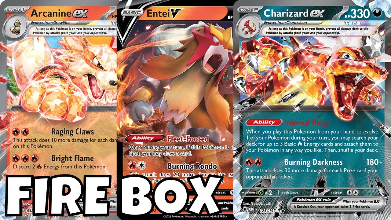 Building a Fire Box with Charizard, Entei & Arcanine