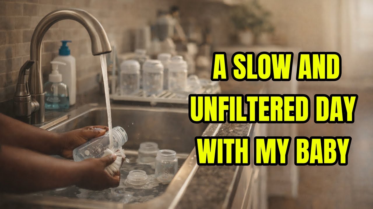 Realistic day as a new mom (No music, no talking, unfiltered)