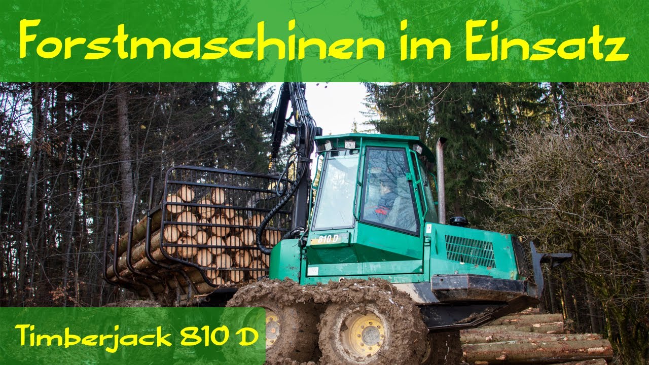 Forwarder Einsatz 🌲 Timberjack 810 D