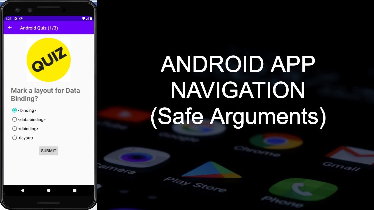 Quiz App (Adding Safe Arguments)