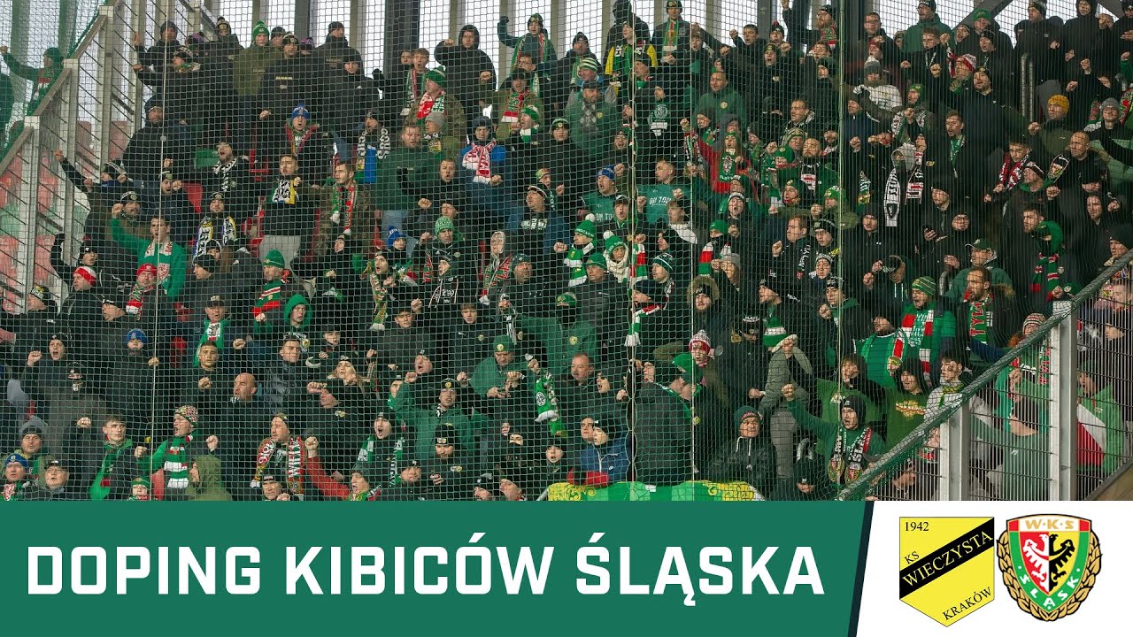 KIBICE: Doping kibiców Śląska w Sosnowcu