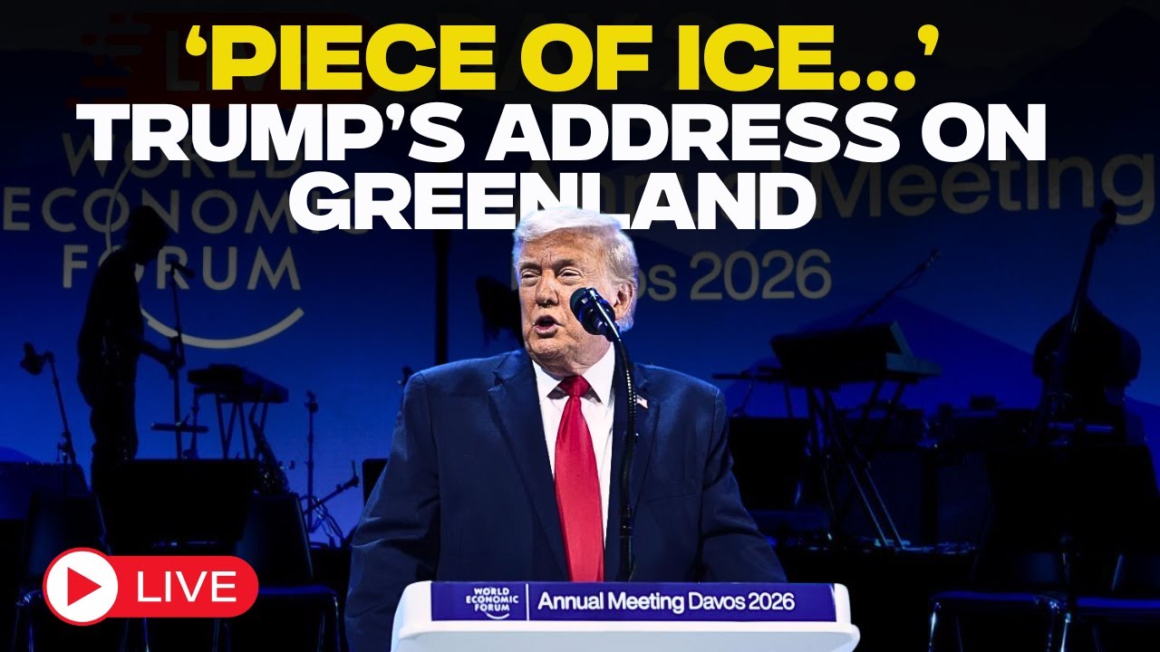 Donald Trump LIVE: Trump Calls Greenland ‘Piece Of Ice’ In Shocking Davos Speech