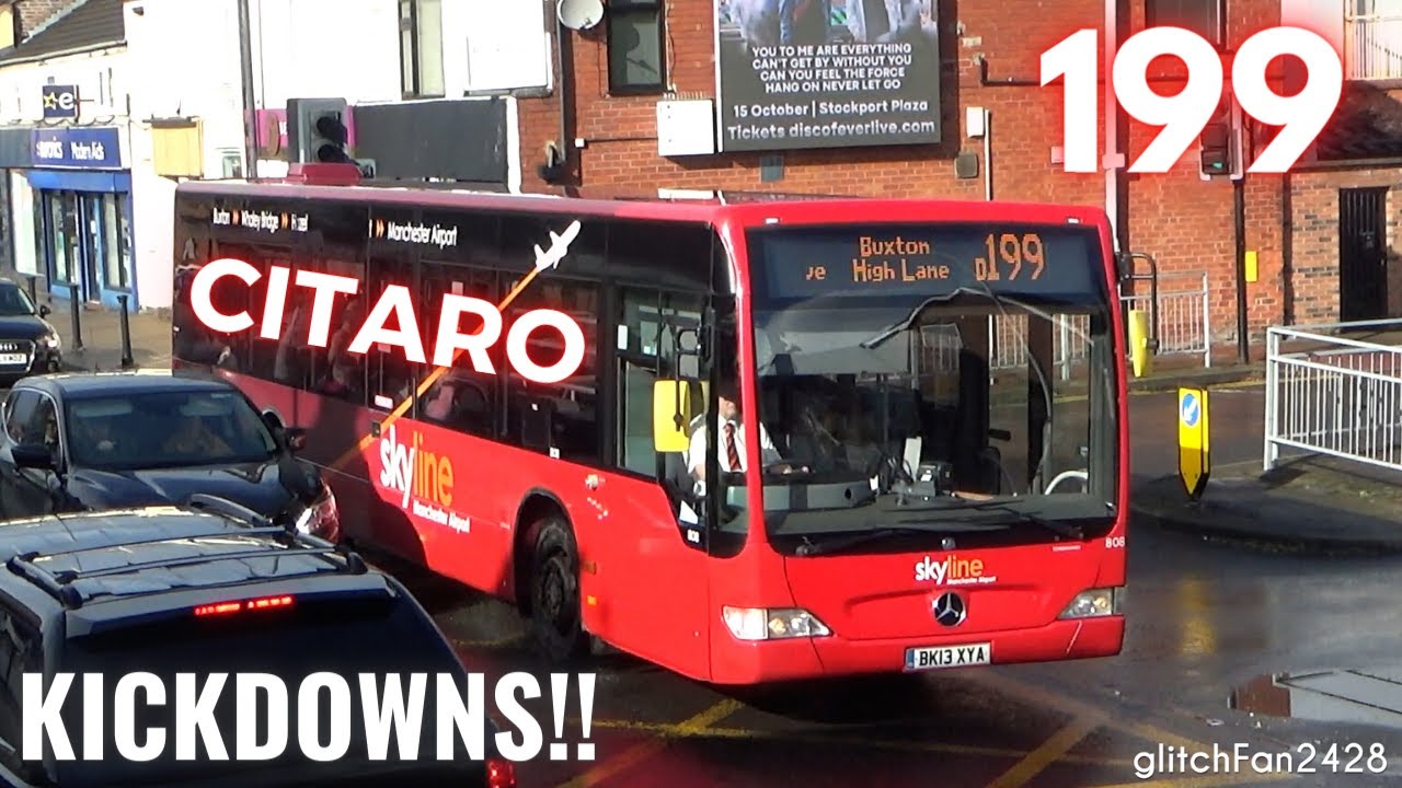 Mercedes Benz Citaro Kickdowns on Motorway! BF62JYZ on Skyline 199 [High Peak]