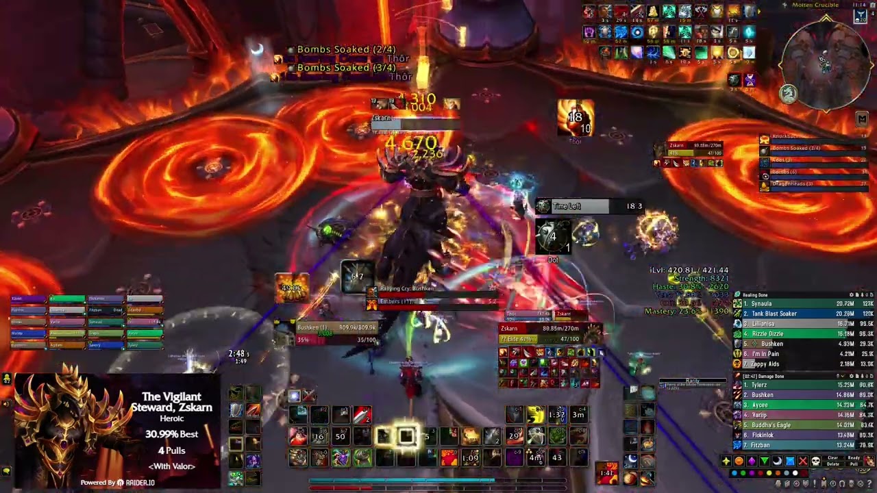 With Valor vs  Heroic The Vigilant Steward, Zskarn