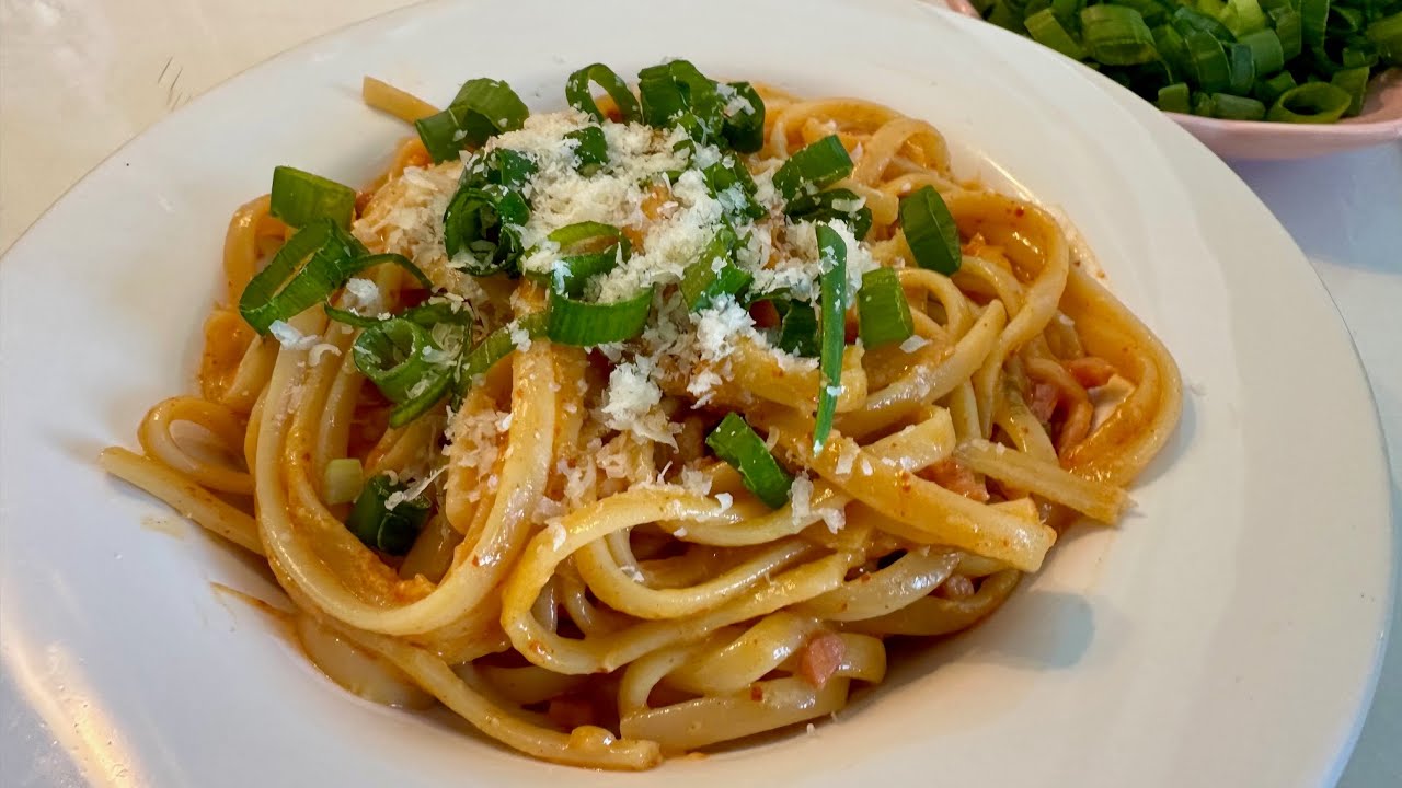 Kimchi carbonara