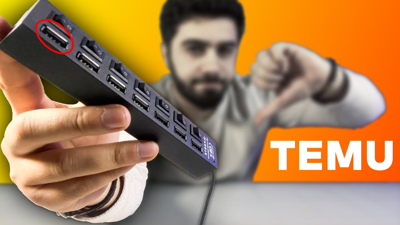 7 PORTLU USB HUB 2.0  &Ccedil;OĞALTICI - TEMU ALIŞVERİŞ ( TANITTIĞIM EN REZİL &Uuml;R&Uuml;N!)