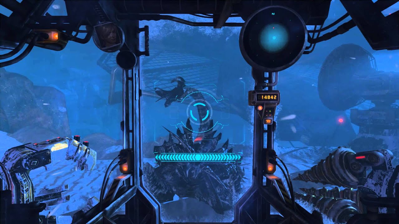 Lost Planet 3 cat l akrid boss fight in rig part 01 of 01