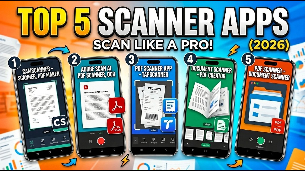 Top 5 Scanner Apps to Scan Documents Like a Pro