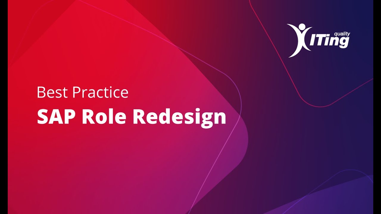 Best Practice SAP Role Re Design with Expert Tools