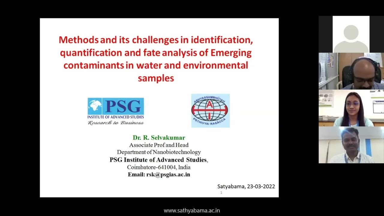 Sathyabama Institute of Science and Tech World Water Day celebration 2022