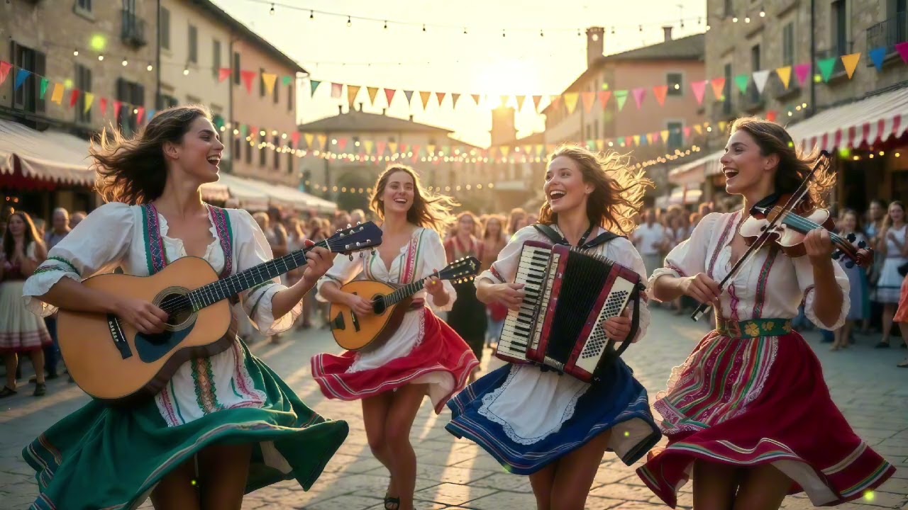 Golden Era Folk | Relaxing Italian Melodies & Mexican Polka 1950s Style