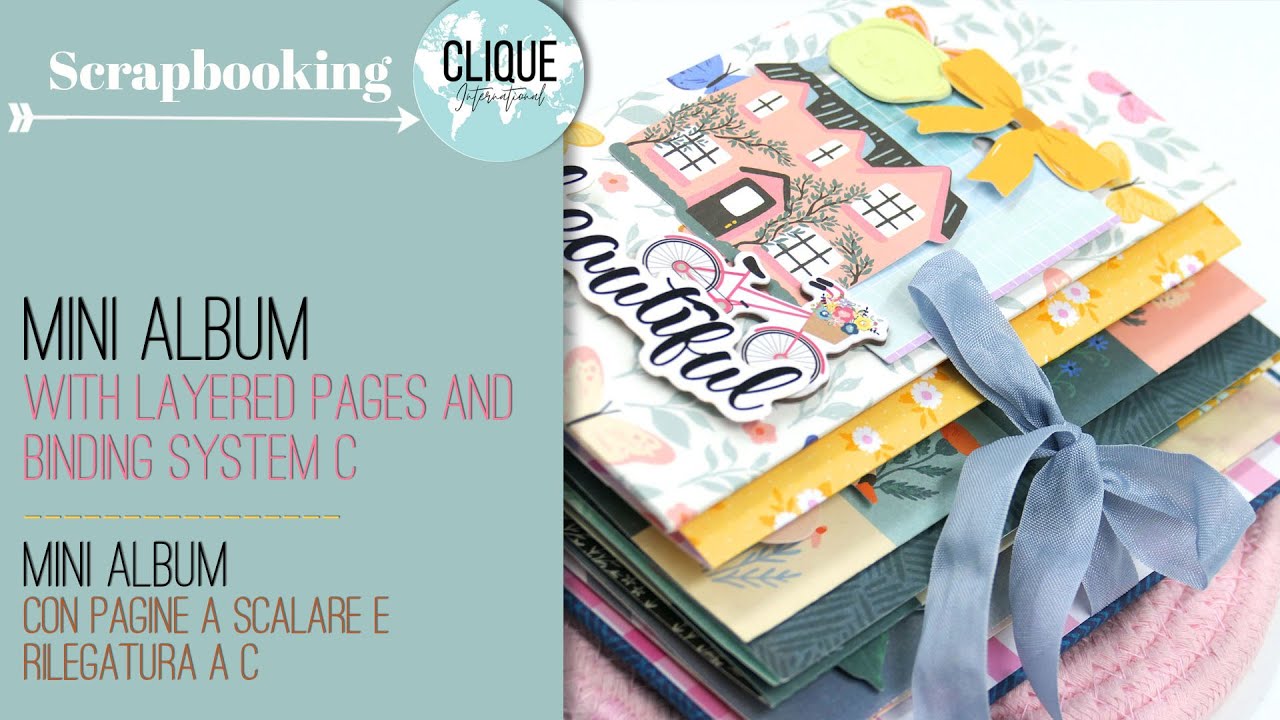 Mini Album with Layered Pages and Binding System C | Clique Kits DT