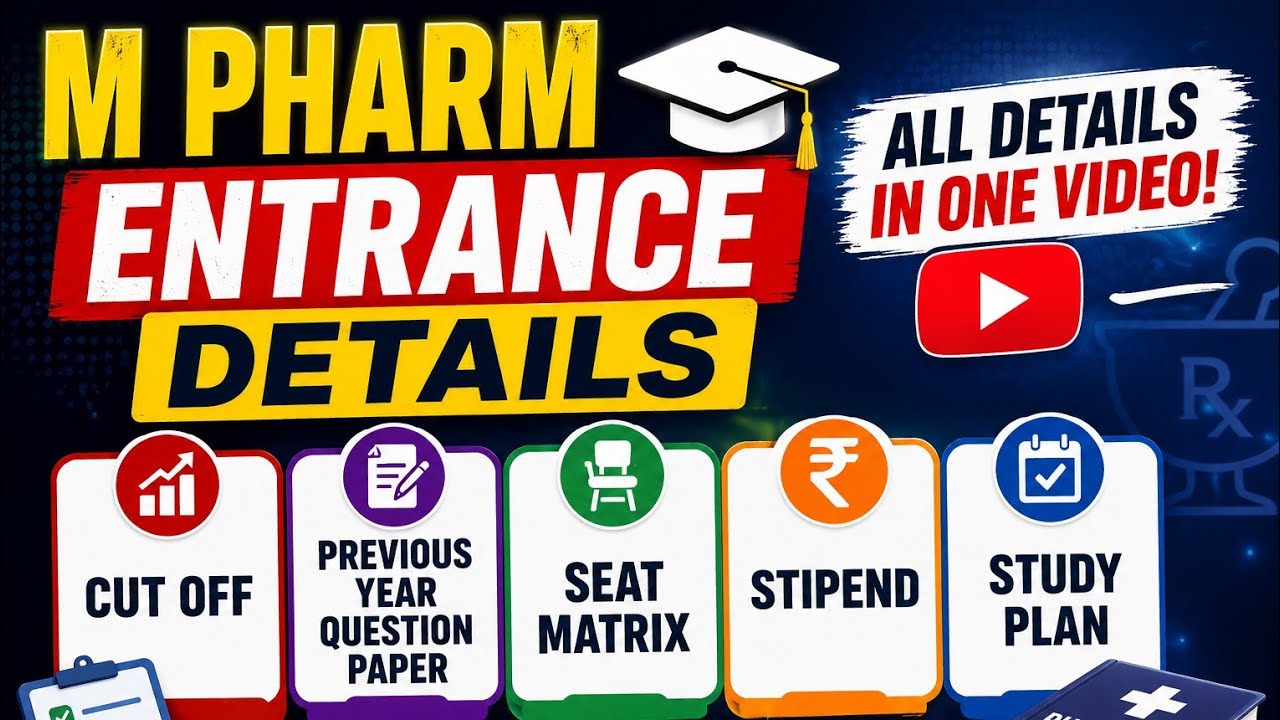 M PHARM ENTRANCE DETAILS