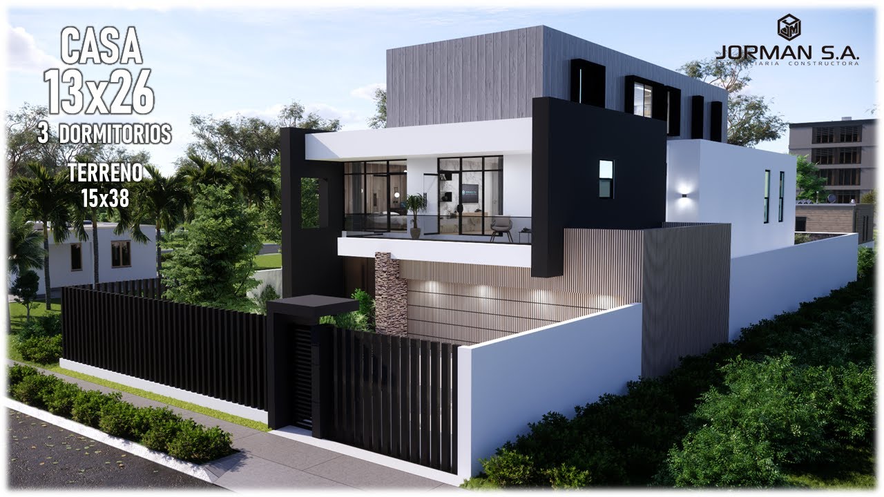 Modern House Design with 3 Bedrooms Family Home | 13x29m 3 Storey | Jorman HomeDesigns