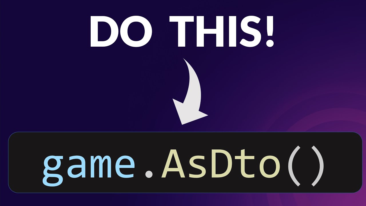 Как использовать DTO в .NET REST API