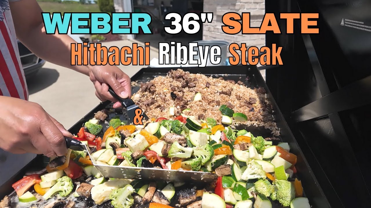 Perfect ☀️ Day for Hibachi | WEBER SLATE 36 Inch GRIDDLE!
