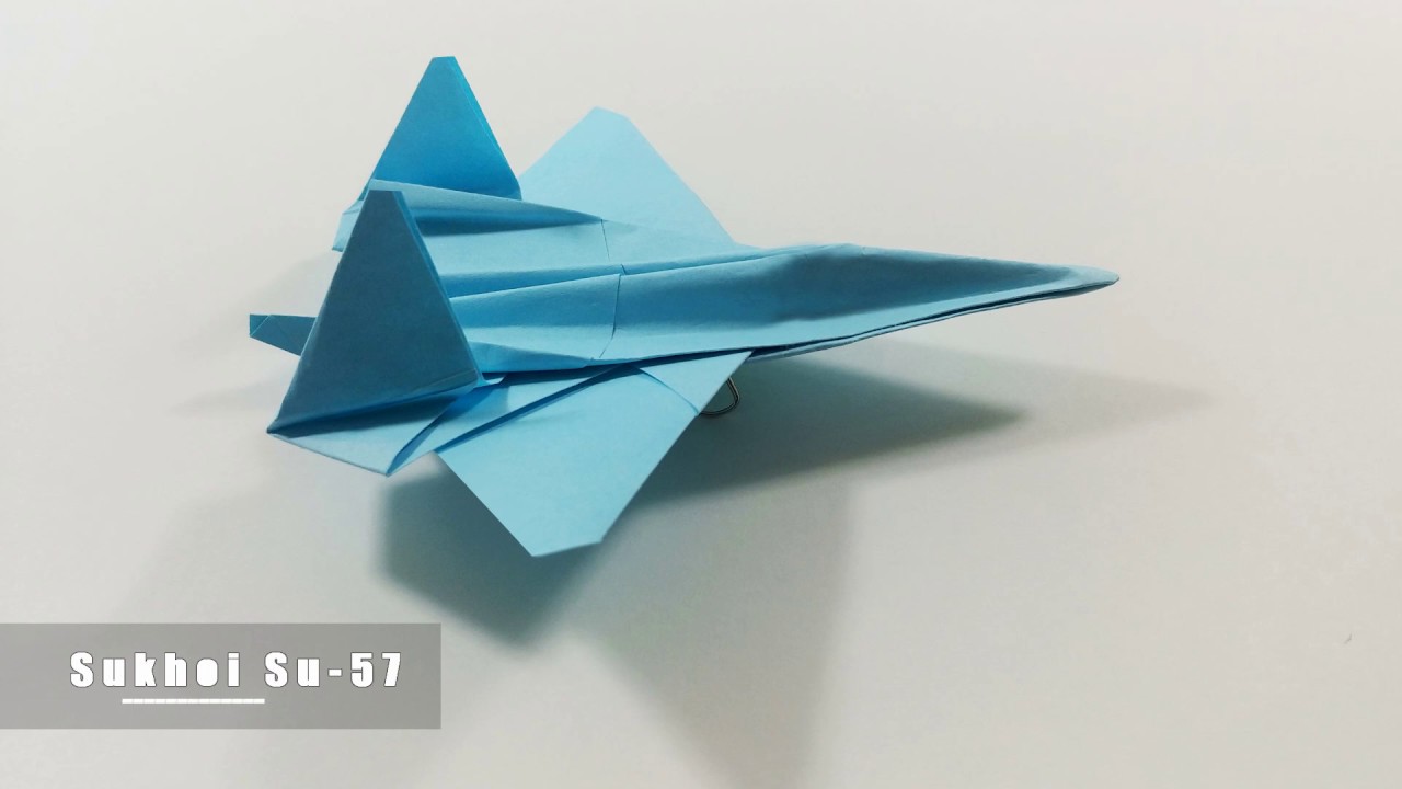 Cách gấp máy bay giấy cực dễ - Nhìn Cực Ngầu | Sukhoi Su-57