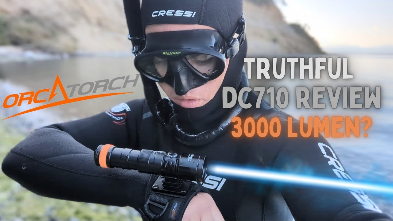 The OrcaTorch DC710 - Best Budget Dive Torch? #freediving #spearfishing #scuba