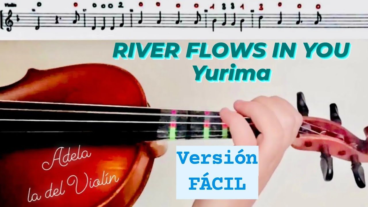 RIVER FLOWS IN YOU, YURIMA (PARTITURA VIOLIN +AUDIO)