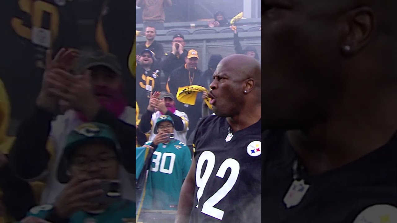 James Harrison leads the Terrible Towel Twirl 