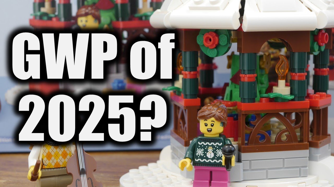 Обзор набора Lego «Зимняя беседка» 40778 (подарочная упаковка).