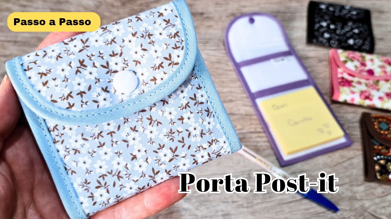 Como fazer Porta Post-it Grande | Tecido | VIÉS: dicas!