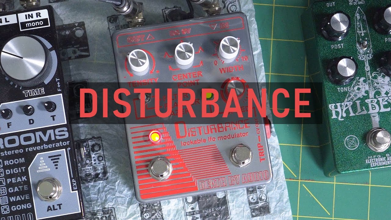 Death By Audio - Disturbance - Multi Modulation Pedal [Non-Talking Guitar + Synth Demo]
