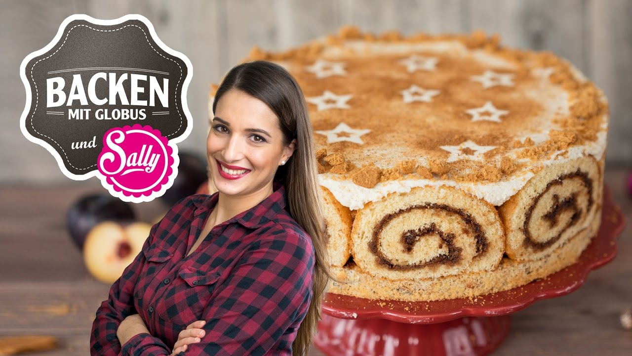 Spekulatius-Pflaumen-Torte | Backen mit Globus & Sallys Welt #17