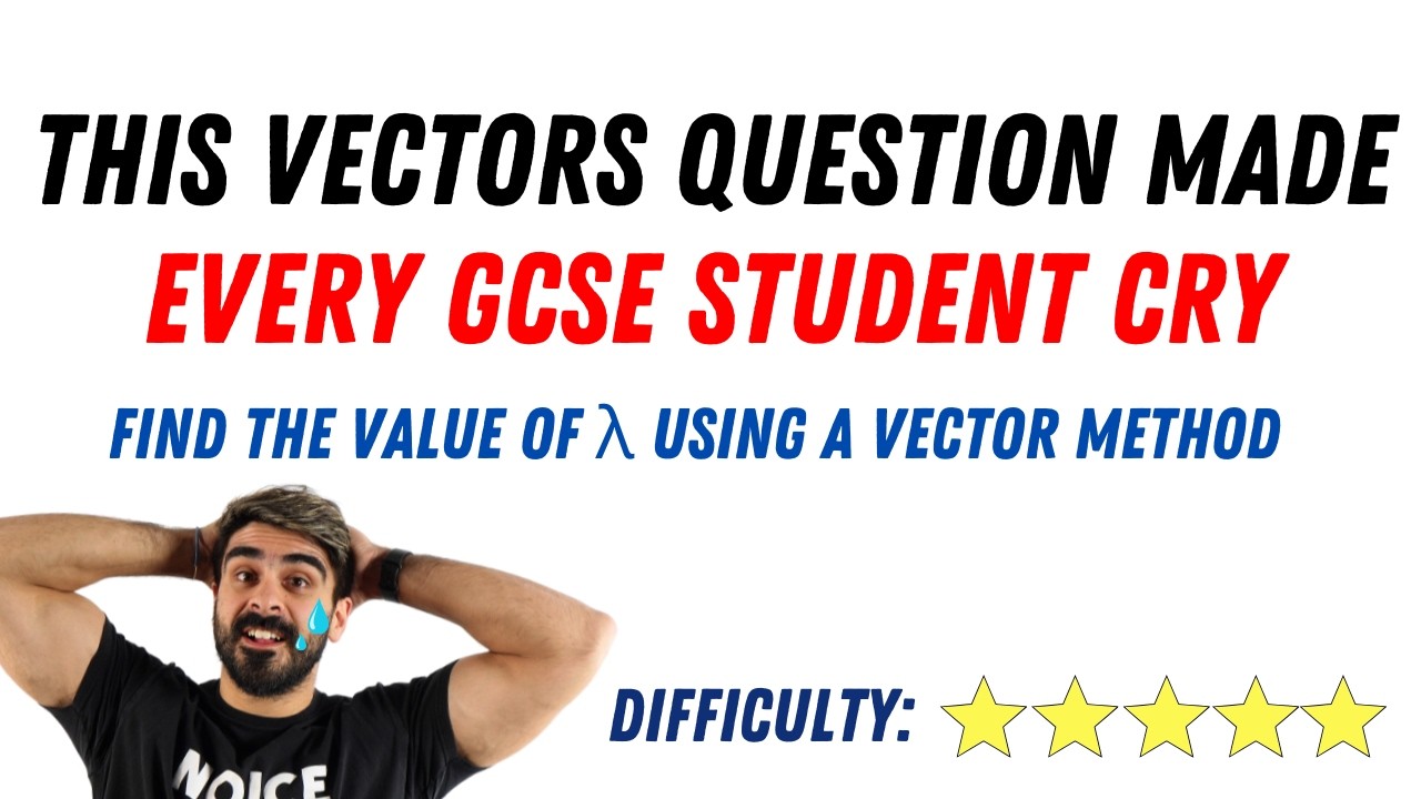 This Vectors Question Made Every GCSE Student Cry | GCSE Maths