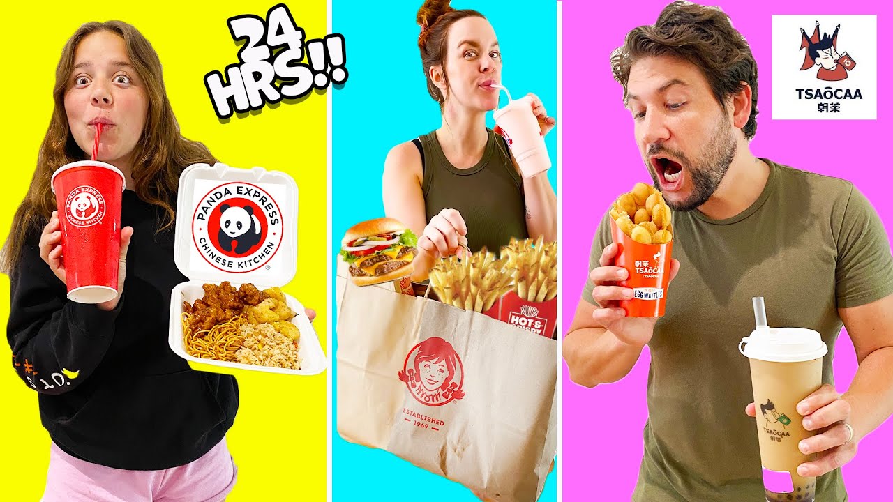 🤢 Eating only FAST FOOD for 24 Hours!! 🤢