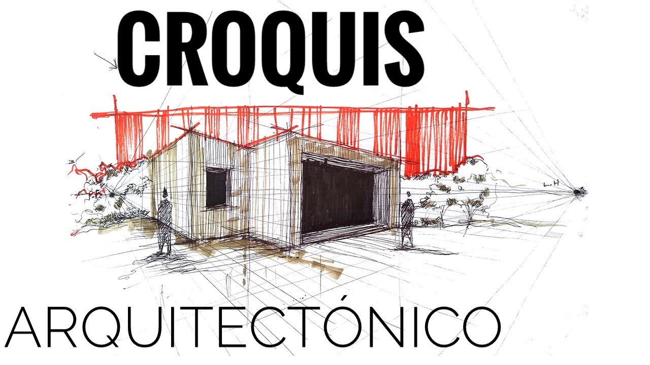Cómo hacer un croquis arquitectónico desde cero | dibujo arquitectura