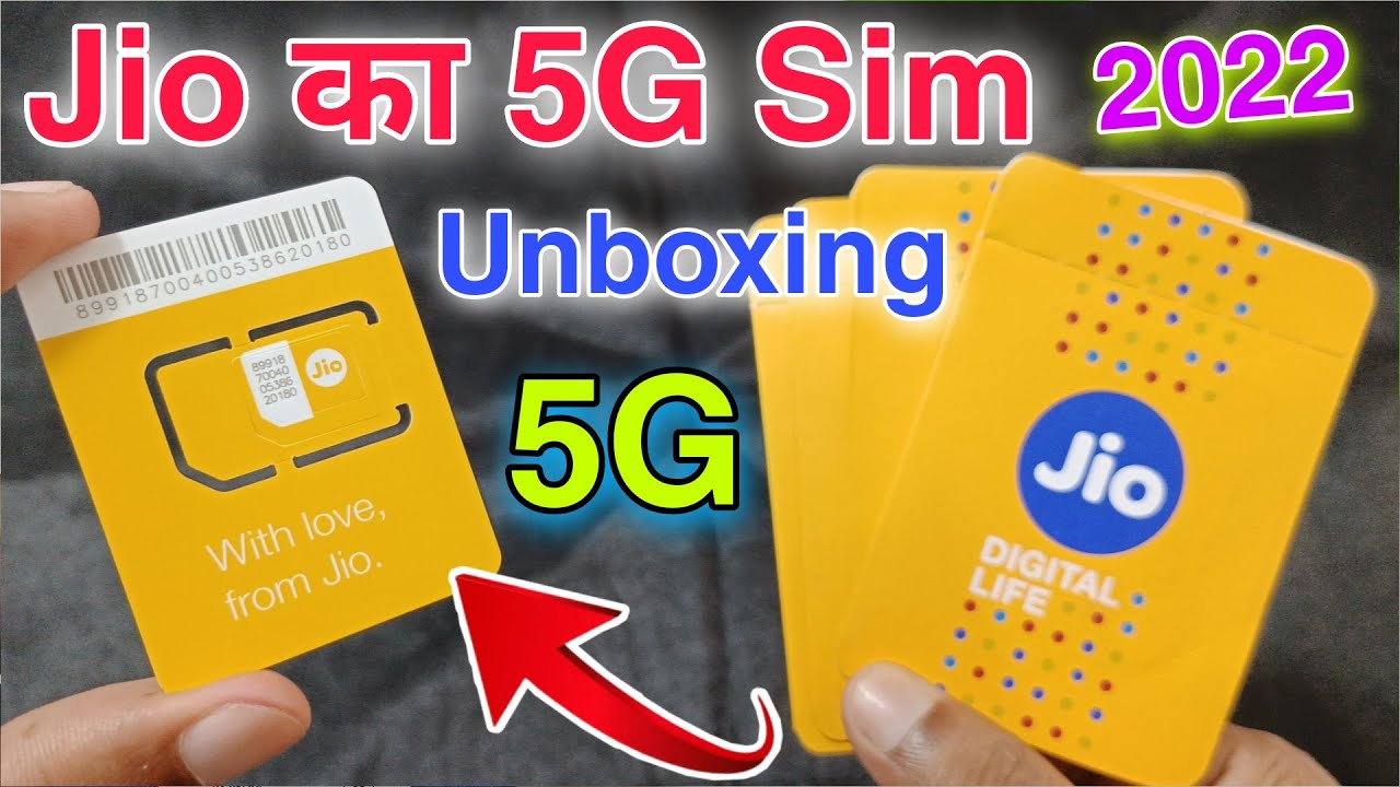 Jio 5G Sim Unboxing 2022 || Jio 5G Sim Features
