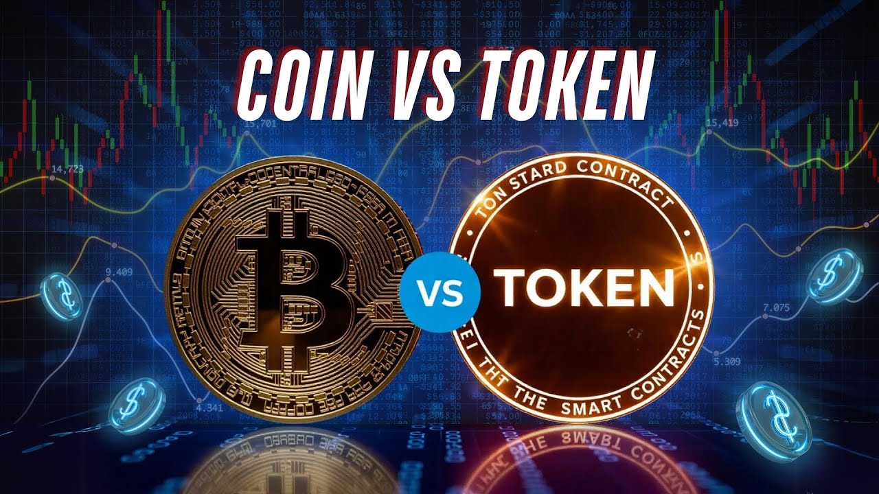 What Is the Difference Between a Crypto Coin and a Token?  Crypto Coin Vs Token I #cryptocurrency