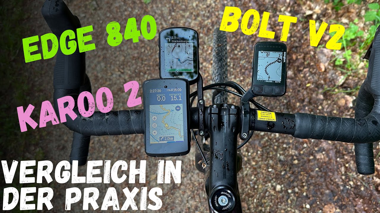 Garmin Edge 840 vs Wahoo Elemnt Bolt V2 vs Karoo 2 в обзоре